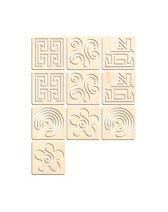 Развивающий игровой набор Лесная мастерская Межполушарные доски. 10 трафаретов / 10391927