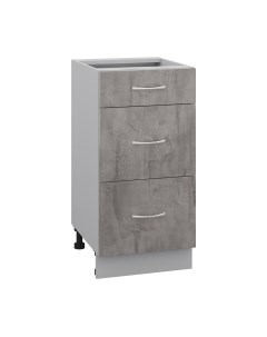 Шкаф-стол кухонный Кортекс-мебель Корнелия Лира НШ40р3ш без столешницы