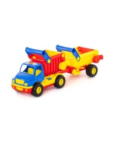 Самосвал игрушечный Полесье с полуприцепом КонсТрак / 37718