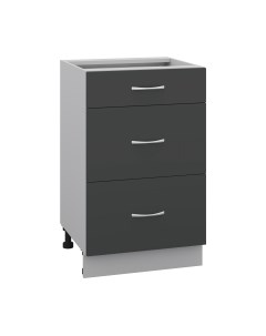 Шкаф-стол кухонный Кортекс-мебель Корнелия Лира НШ50р3ш без столешницы