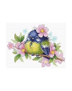 Набор для вышивания Романтичная пташка / М-554М М.п.студия