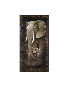 Картина Декарт Пара слон и слоненок 8Л0007