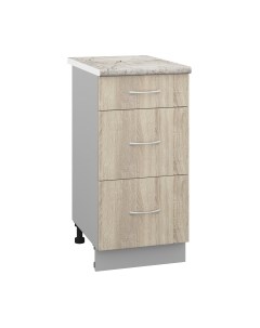 Шкаф-стол кухонный Кортекс-мебель Корнелия Лира НШ40р3ш