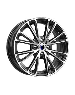 Литой диск Меандр (КС879) 16x6" 4x108мм DIA 63.35мм ET 47.5мм Алмаз черный K&k