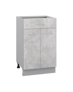 Шкаф-стол кухонный Кортекс-мебель Корнелия Лира НШ50р1ш без столешницы