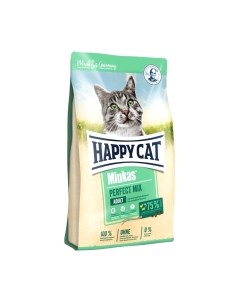 Сухой корм для кошек Happy Cat Minkas Perfect Mix Домашняя птица, рыба и ягненок / 70414 Happy cat