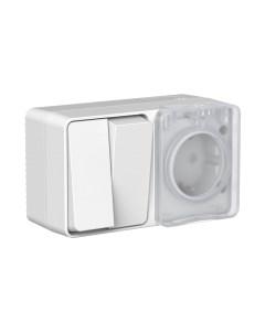 Блок выключатель+розетка Systeme (Schneider) Electric AtlasDesign Profi54 ATN543074 Systeme (schneider) electric