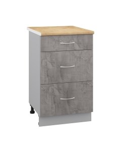 Шкаф-стол кухонный Кортекс-мебель Корнелия Лира НШ50р3ш