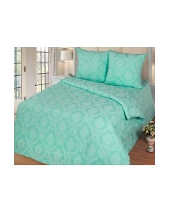 Комплект постельного белья Milanika Бирюза Евро Миланика