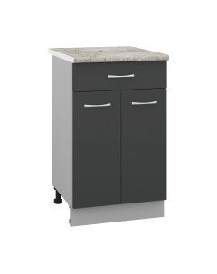 Шкаф-стол кухонный Кортекс-мебель Корнелия Лира НШ50р1ш