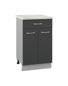 Шкаф-стол кухонный Кортекс-мебель Корнелия Лира НШ50р1ш