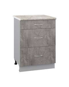 Шкаф-стол кухонный Кортекс-мебель Корнелия Лира НШ60р3ш