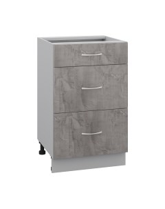 Шкаф-стол кухонный Кортекс-мебель Корнелия Лира НШ50р3ш без столешницы