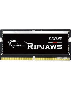 Оперативная память Ripjaws 16ГБ DDR5 SODIMM 4800МГц F5-4800S3838A16GX1-RS G.skill