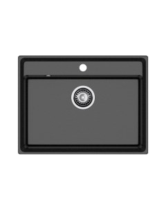 Мойка мрамор GF-LV-660 черный Granfest