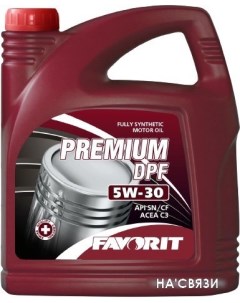 Моторное масло Premium DPF 5W-30 SN/CF 5л Favorit