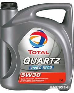 Моторное масло Quartz Ineo MC3 5W30 5л Total