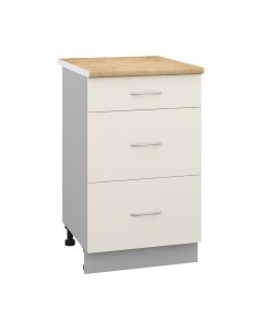 Шкаф-стол кухонный Кортекс-мебель Корнелия Лира НШ50р3ш