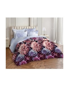 Комплект постельного белья Георгины Семейный Миланика