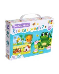 Развивающая игра Puzzle Time Кто где живет? / 5377340 Puzzle time