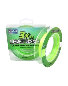 Леска плетеная Light Games 3x Pe 0.02мм Asso