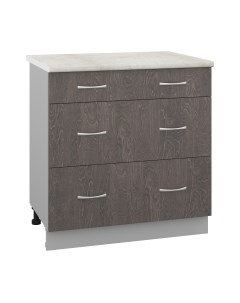 Шкаф-стол кухонный Кортекс-мебель Корнелия Лира НШ80р3ш