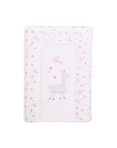 Пеленальный матрас Bambola Люкс Лама на белом 70x50 / 8058