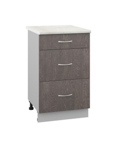 Шкаф-стол кухонный Кортекс-мебель Корнелия Лира НШ50р3ш