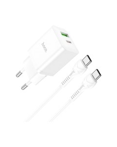 Зарядное устройство сетевое N28 + кабель Type-C to Type-C Hoco