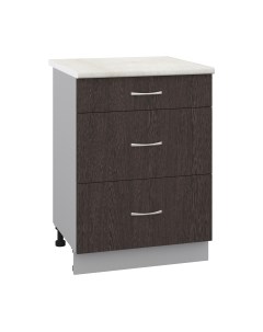 Шкаф-стол кухонный Кортекс-мебель Корнелия Лира НШ60р3ш