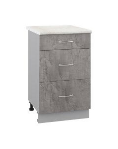 Шкаф-стол кухонный Кортекс-мебель Корнелия Лира НШ50р3ш