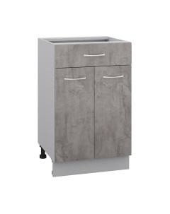 Шкаф-стол кухонный Кортекс-мебель Корнелия Лира НШ50р1ш без столешницы