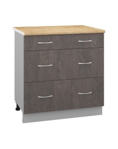 Шкаф-стол кухонный Кортекс-мебель Корнелия Лира НШ80р3ш