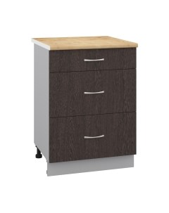 Шкаф-стол кухонный Кортекс-мебель Корнелия Лира НШ60р3ш