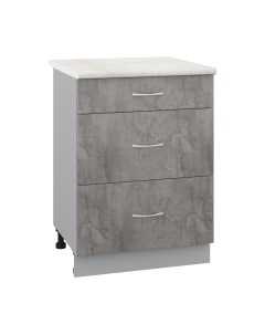 Шкаф-стол кухонный Кортекс-мебель Корнелия Лира НШ60р3ш