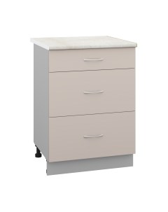 Шкаф-стол кухонный Кортекс-мебель Корнелия Лира НШ60р3ш