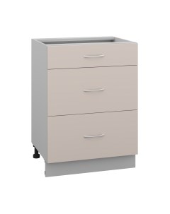 Шкаф-стол кухонный Кортекс-мебель Корнелия Лира НШ60р3ш без столешницы