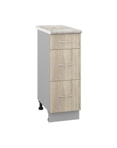 Шкаф-стол кухонный Кортекс-мебель Корнелия Лира НШ30р3ш