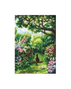 Набор для вышивания Садовые качели / 2114 Риолис