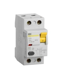 Дифференциальный автомат IEK ВД1-63 2P 32А 100mA / MDV10-2-032-100 Iek
