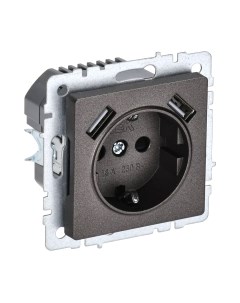 Розетка IEK Brite BR-R14-16-U21-D31-K45 Iek