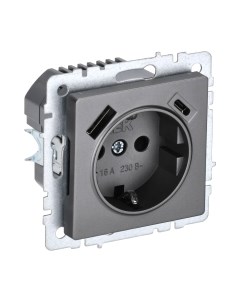 Розетка IEK Brite BR-R14-16-U22-018-K46 Iek