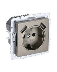 Розетка IEK Brite BR-R14-16-U21-D31-K37 Iek