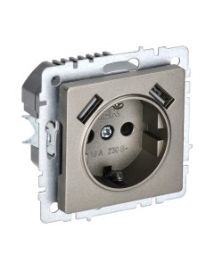 Розетка IEK Brite BR-R14-16-U21-D21-K37 Iek