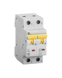Выключатель автоматический IEK ВА 47-60M 2п 6А C 6кА / MVA31-2-006-C Iek