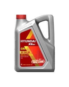 Моторное масло Hyundai XTeer G800 5W20 / 1041001 Hyundai xteer