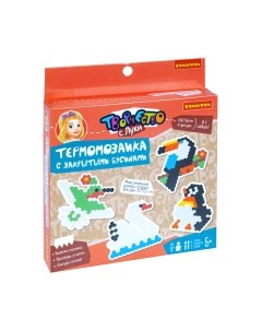 Развивающая игра Bondibon Термомозаика с закрытыми бусинами. Виды птиц / ВВ5330