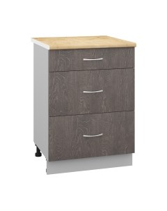 Шкаф-стол кухонный Кортекс-мебель Корнелия Лира НШ60р3ш