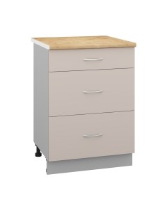 Шкаф-стол кухонный Кортекс-мебель Корнелия Лира НШ60р3ш