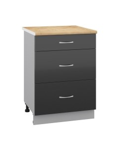 Шкаф-стол кухонный Кортекс-мебель Корнелия Лира НШ60р3ш